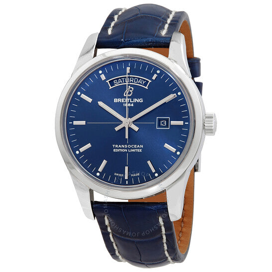 Breitling, Transocean Day Date Automatic Blue Dial Men's Watch