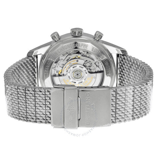 Breitling, Transocean Chronograph Ivory Dial Men's Watch AB045112-G772SS