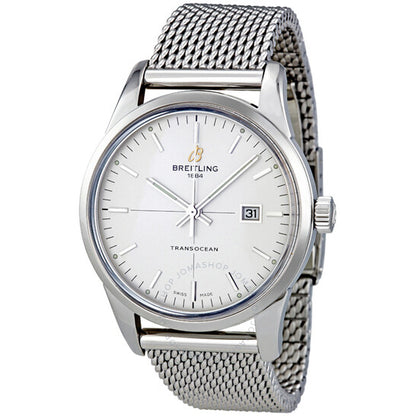 Breitling, Transocean Mercury Silver Dial Automatic Steel Men's Watch