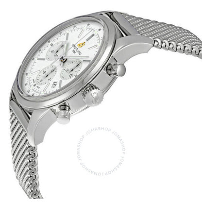 Breitling, Transocean Silver Dial Chronograph Men's Watch AB015112-G715SS