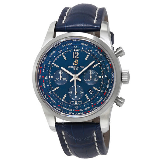Breitling, Transocean Unitime Pilot Automatic Blue Dial Men's Watch AB0510U9/C879-746P