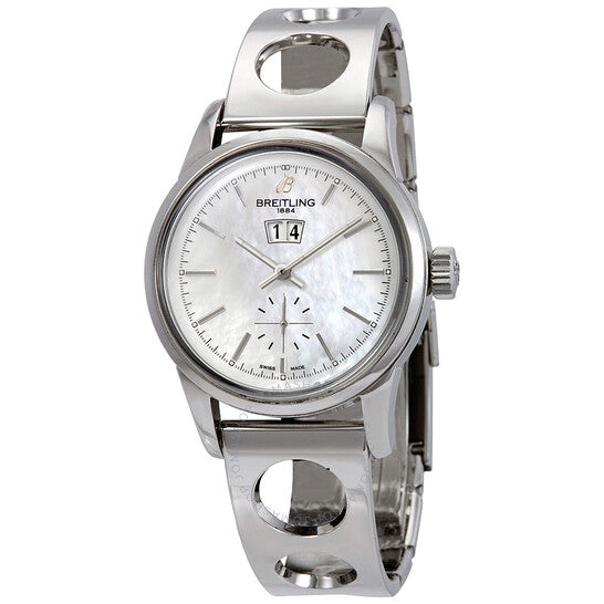 Breitling, TransoceanAutomatic Mother of Pearl Dial Men's Watch IB011012/A693LBRCT