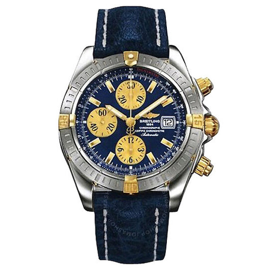 Breitling, Windrider Chronomat Evolution 18kt Yellow Gold Steel Blue Men's Watch B1335611-C646BLLD