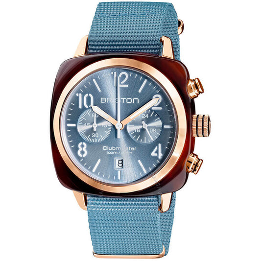 بريستون، ساعة كلوب ماستر للرجال بمينا زرقاء