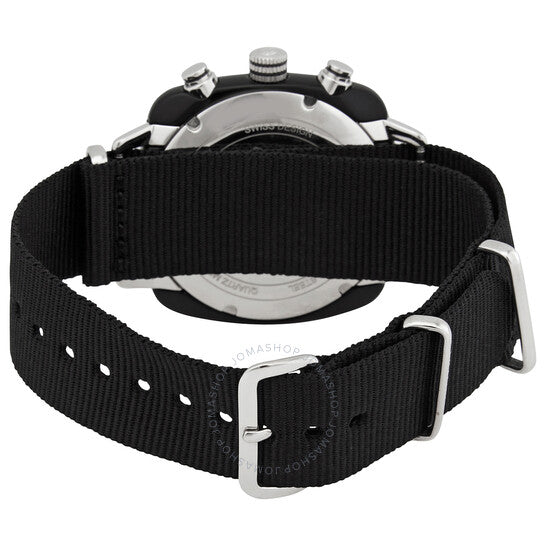 ساعة بريستون كلوب ماستر كرونوغراف كوارتز للرجال بمينا سوداء