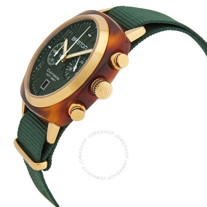 Briston, Clubmaster Chronograph Quartz Green Dial Men's Watch