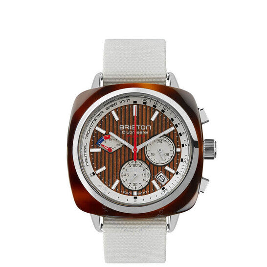 Briston, Clubmaster Regatta Chronograph Quartz Brown Dial Men's Watch