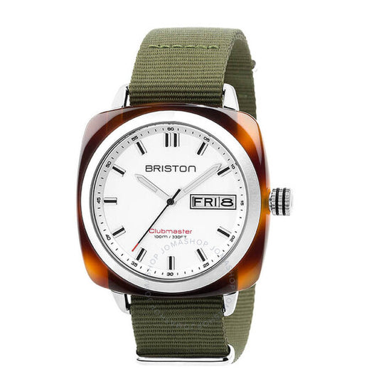 Briston, Clubmaster White Dial Men's Watch