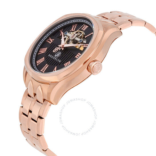 Brooklyn Watch Co., Brooklyn Dunham Skeleton Automatic Black Dial Men's Watch