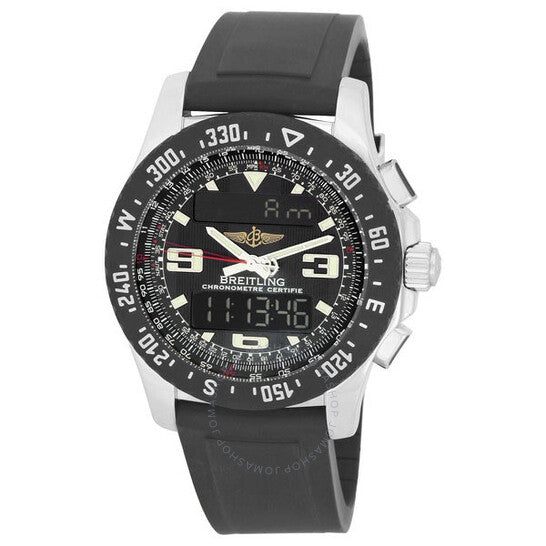 بريتلينغ، ساعة إير وولف رافين للرجال، تناظرية ورقمية، A7836423-B911BKPD