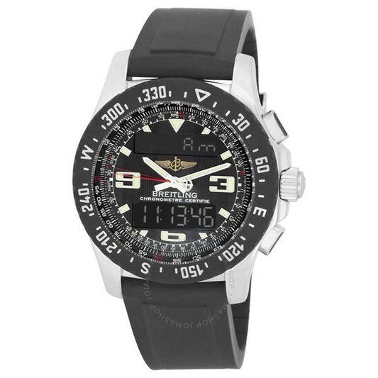 بريتلينغ، ساعة إير وولف رافين للرجال، تناظرية ورقمية، A7836423-B911BKPD