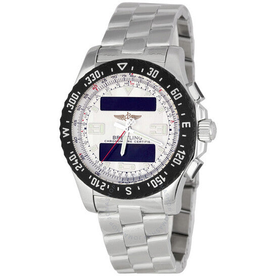 Breitling, Airwolf Raven Silver Dial Men's Analog-Digital Watch A7836434-G653SS