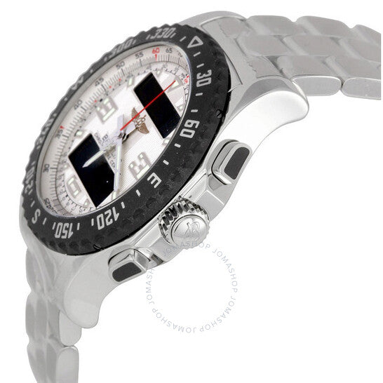 Breitling, Airwolf Raven Silver Dial Men's Analog-Digital Watch A7836434-G653SS