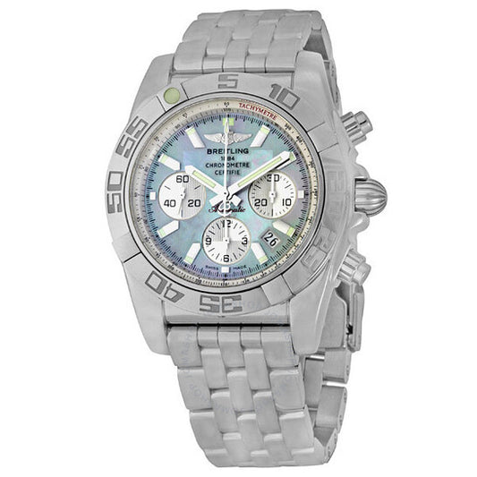 Breitling, Chronomat 44 Mother of Pearl Dial Stainless Steel Men's Watch AB011012-G685SS