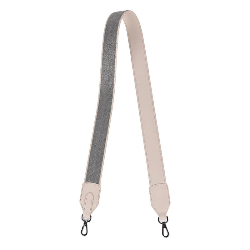 Beige Leather Shoulder Strap Bag