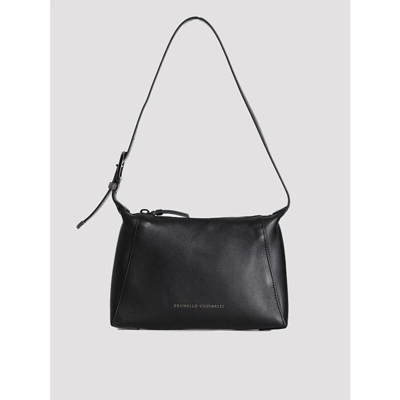 Black Leather Shoulder Bag
