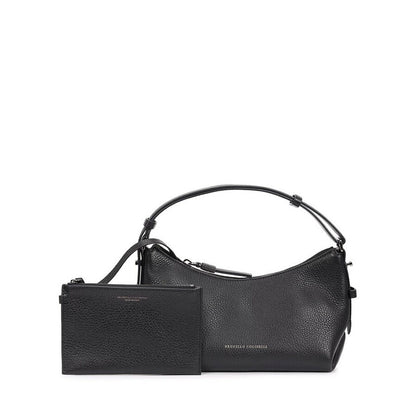 Black Leather Shoulder Bag