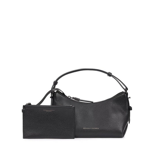 Black Leather Shoulder Bag