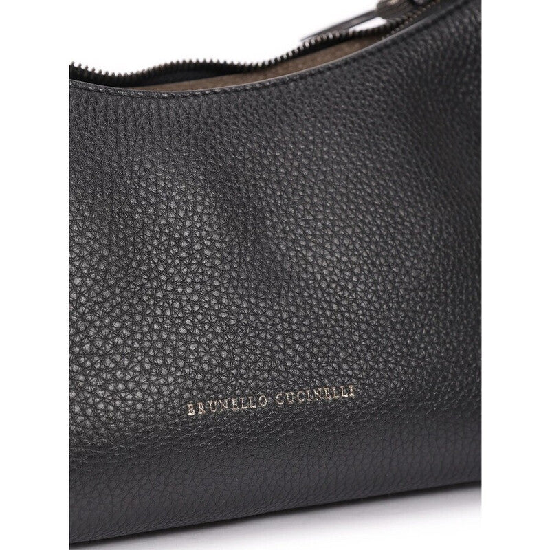 Black Leather Shoulder Bag