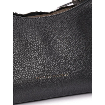 Black Leather Shoulder Bag