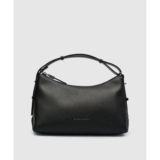 Black Leather Shoulder Bag