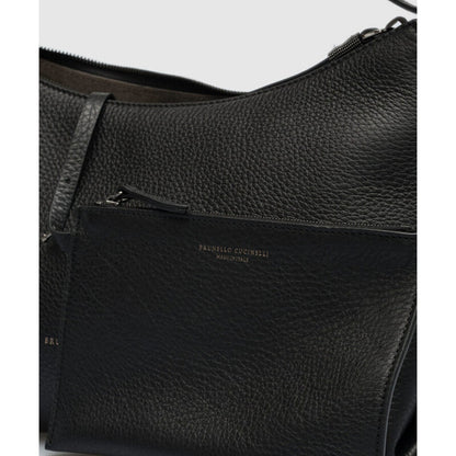 Black Leather Shoulder Bag