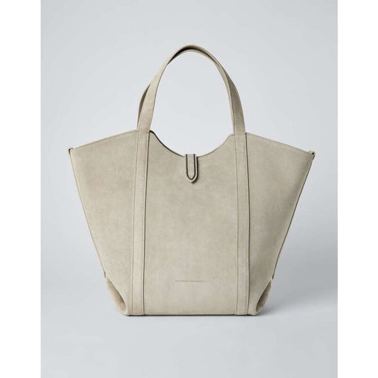 Light Beige Leather Tote