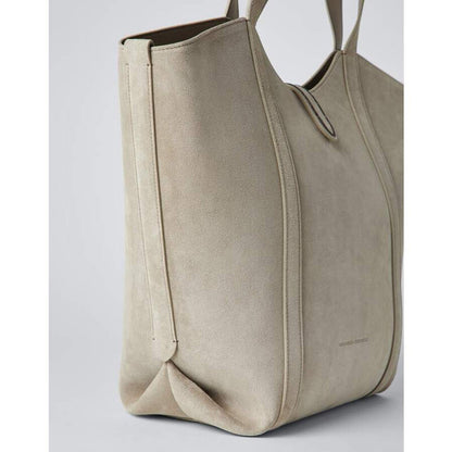 Light Beige Leather Tote