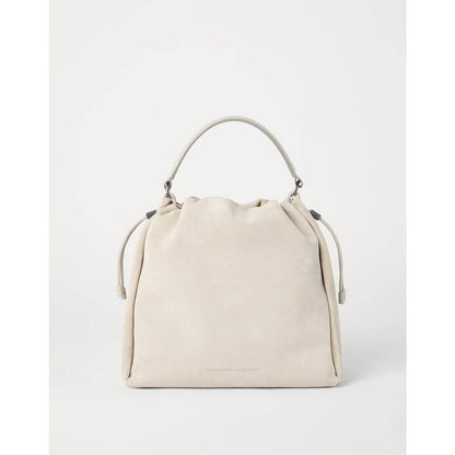 Light Beige Suede Bag