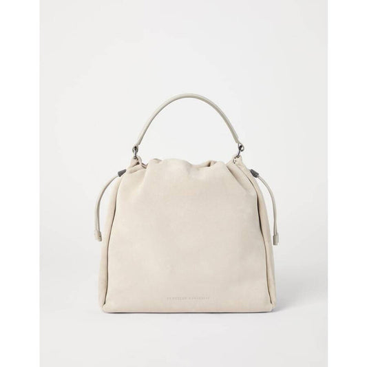 Light Beige Suede Bag