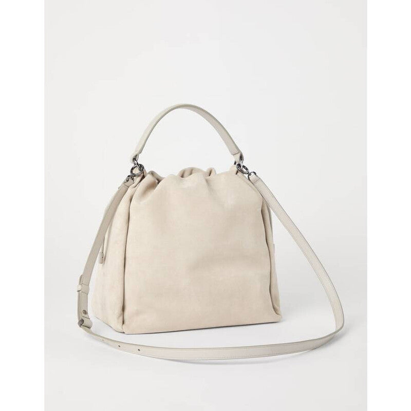 Light Beige Suede Bag