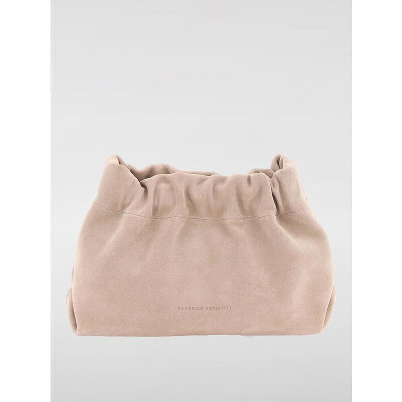 Sabbia Suede Gathered Clutch Bag