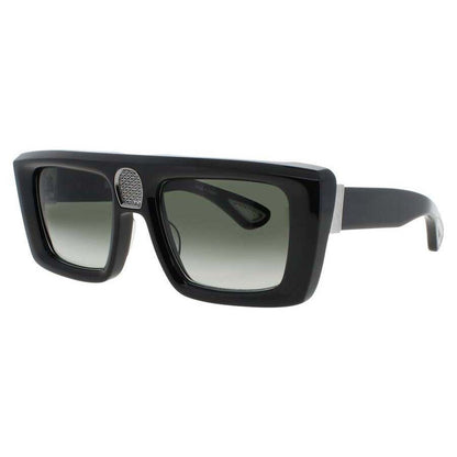 Men's Black Rectangular Sunglasses