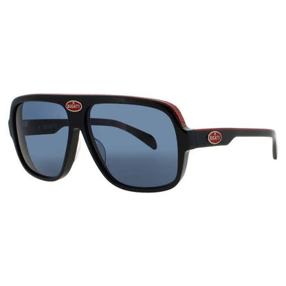 Men's Black Rectangular Sunglasses