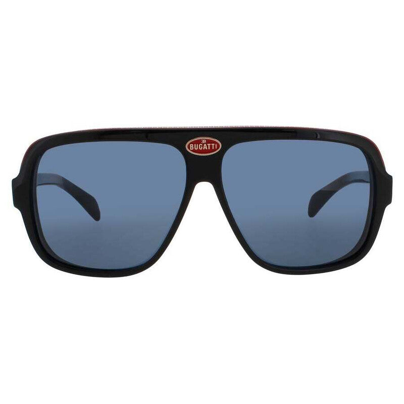 Men's Black Rectangular Sunglasses