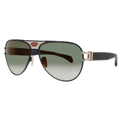 Men's Black Rectangular Sunglasses