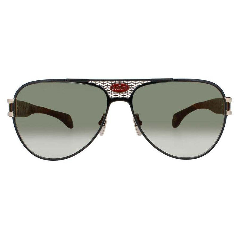 Men's Black Rectangular Sunglasses