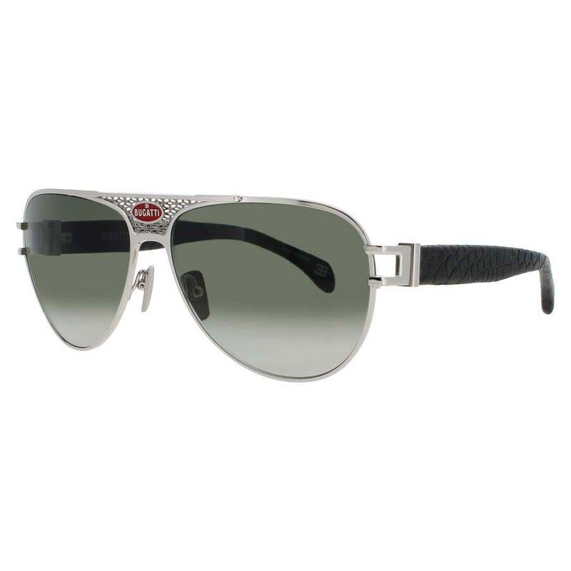 Men's Black Rectangular Sunglasses