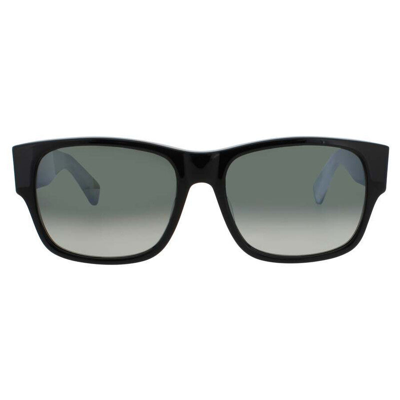 Men's Black Rectangular Sunglasses