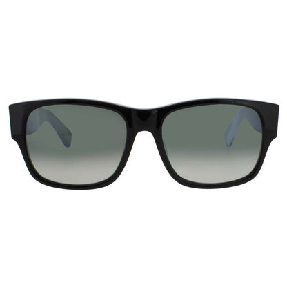 Men's Black Rectangular Sunglasses