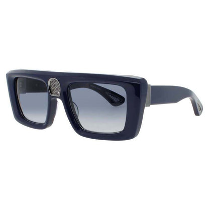 Men's Blue Rectangular Sunglasses