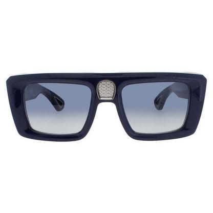 Men's Blue Rectangular Sunglasses