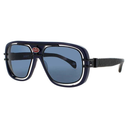 Men's Blue Rectangular Sunglasses
