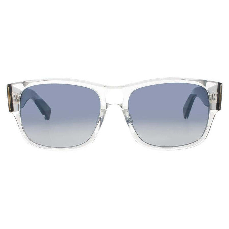 Men's Blue Rectangular Sunglasses