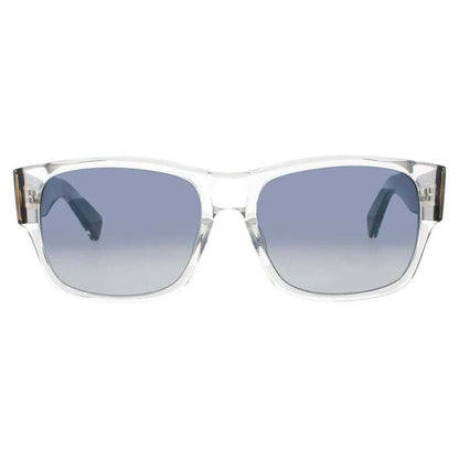Men's Blue Rectangular Sunglasses