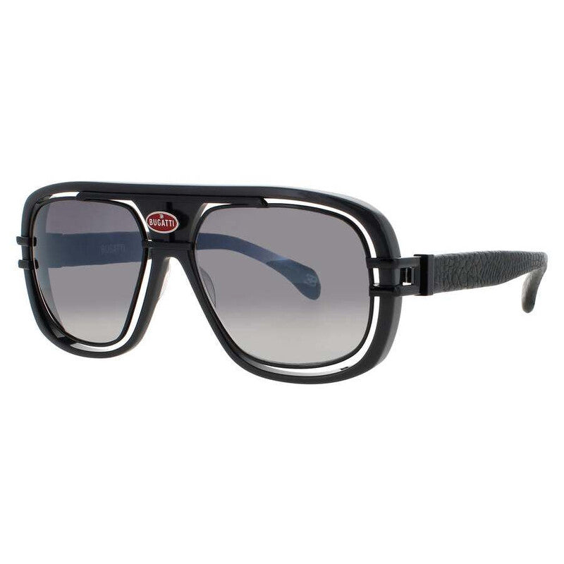 Men's Grey Rectangular Sunglasses