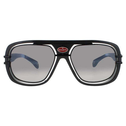 Men's Grey Rectangular Sunglasses