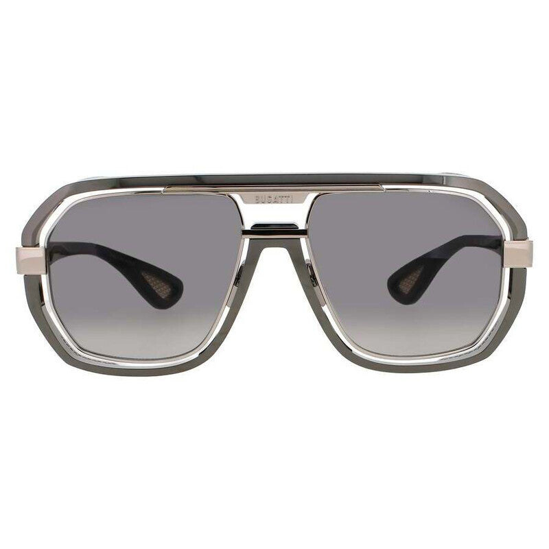Men's Grey Rectangular Sunglasses