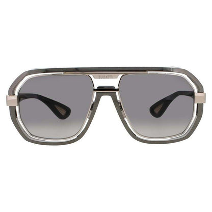 Men's Grey Rectangular Sunglasses