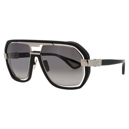 Men's Grey Rectangular Sunglasses